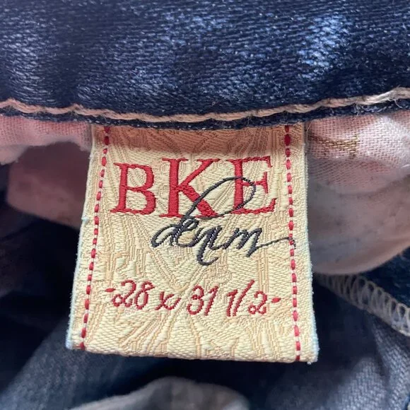 BKE Womens 28 Libby Stretch Bootcut Denim Jeans Y2K Low Rise Western - Picture 14 of 15